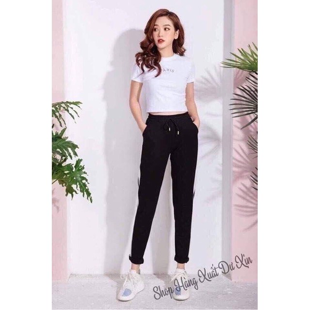 [BÁN SỈ] Quần Nữ Dáng Thể Thao Cạp Chun Viền Chất Uni Năng Động_Đi Tập Đi Chơi Thoải Mái | BigBuy360 - bigbuy360.vn