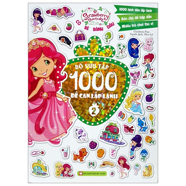 Sách - Cô Bé Bánh Dâu - 1000 Đề Can Lấp Lánh