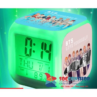 Đồng hồ báo thức phát sáng BTS