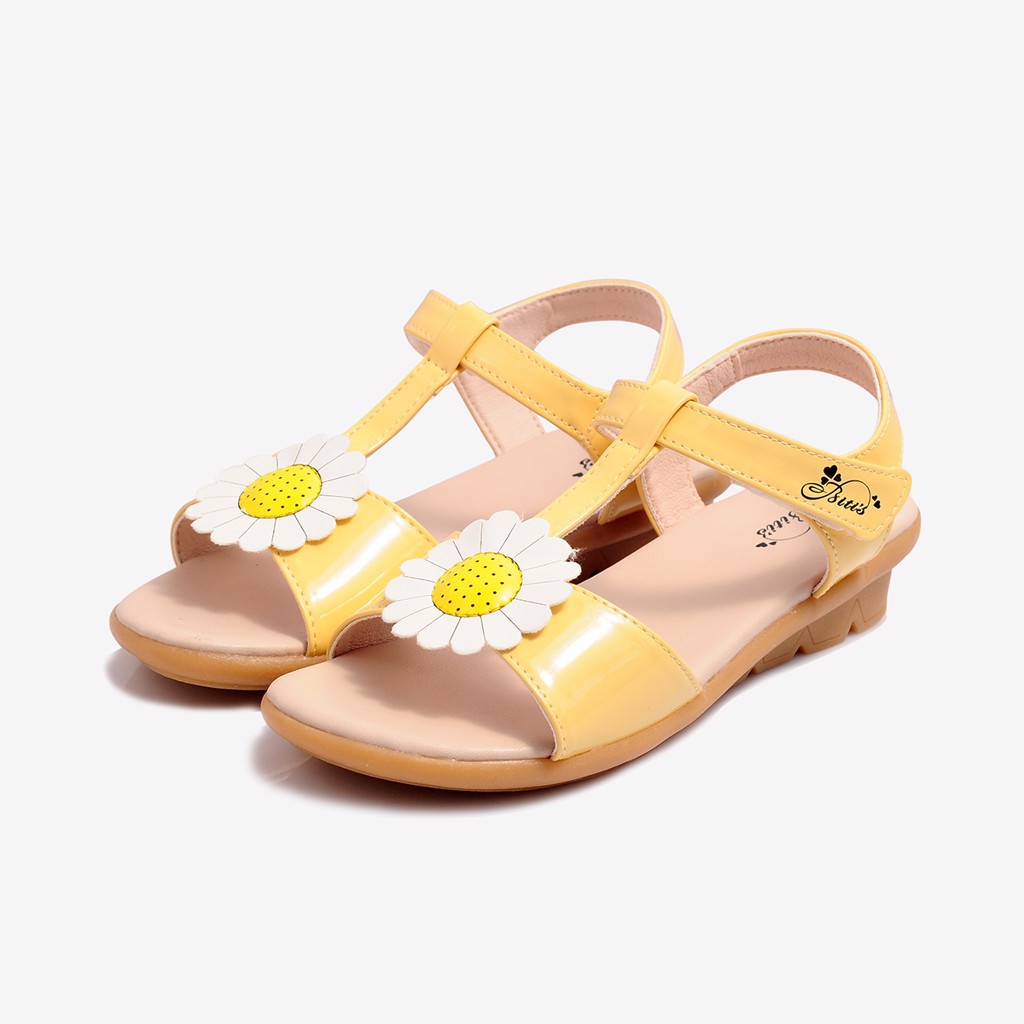 Sandal bé gái BlTIS 28-37 ❤️FREESHIP❤️ Giày quai hậu học sinh gắn hoa cúc trắng hot trend mùa hè DTG002788