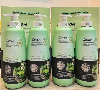 Cặp Dầu gội xả LEMON VALERT 800ml x2