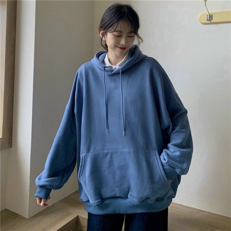 Áo nỉ Hoodie trơn Unisex nhiều màu sắc chất vải nỉ dày dặn cao cấp form rộng phong cách Hàn Quốc hotfrend