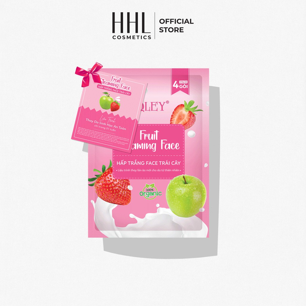 Hấp Trắng Face Trái Cây (Pack 4 Gói)