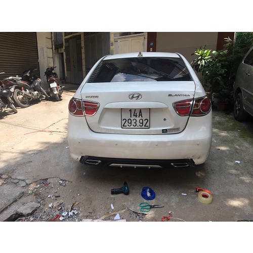 Lippo, Lip Chia Pô,Ốp Cản Sau Cho xe Avante Hàng Cao Cấp Loại 1