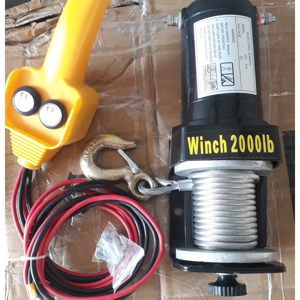 Tời điện 12v - 2000LBS