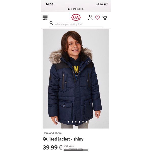 Khoác Parka lót lông cừu C&A