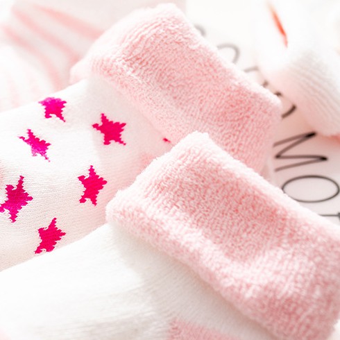 5 đôi baby & girl cotton cartoon socks sơ sinh trẻ sơ sinh trẻ mới biết đi vớ sàn mềm