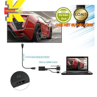 CÁP CHUYỂN ĐỔI VGA SANG HDMI CÓ AUDIO