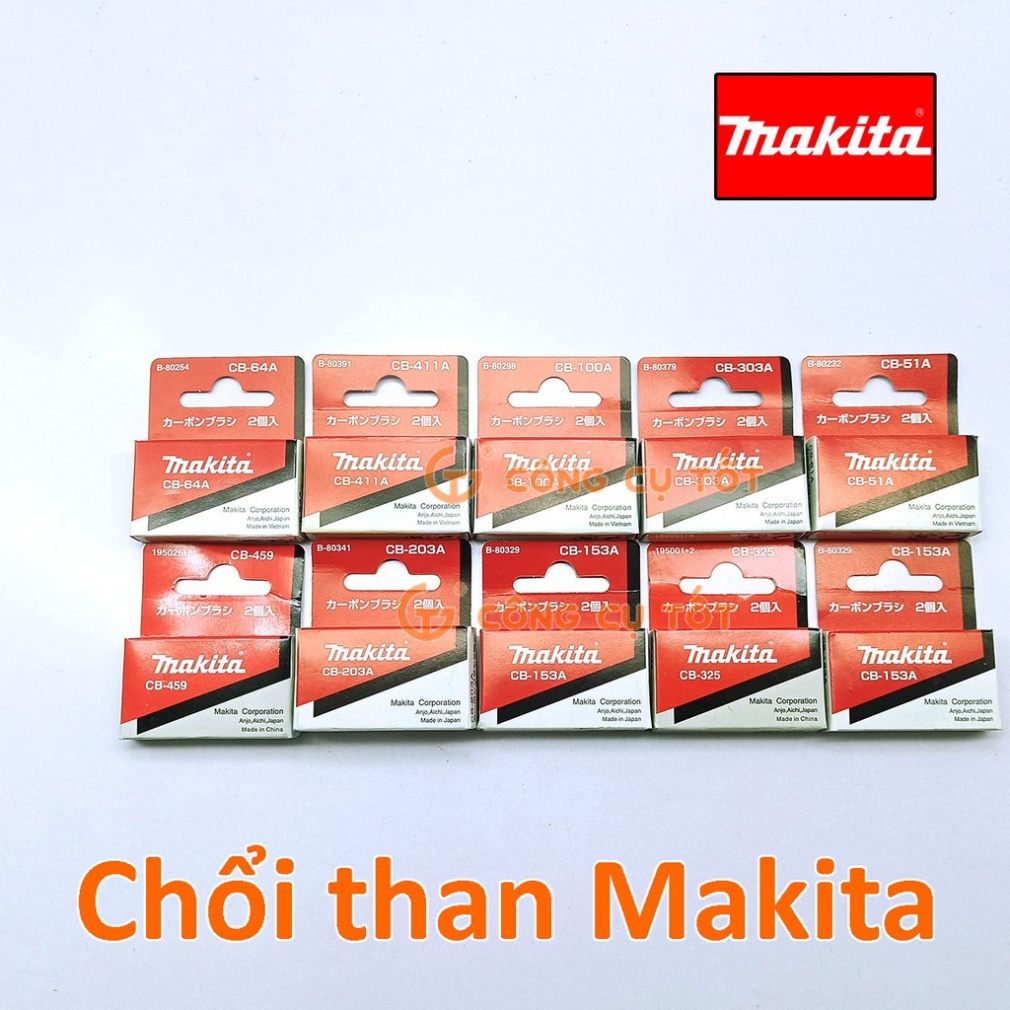 Chổi than Makita dùng cho máy khoan, máy mài, máy cưa lọng...