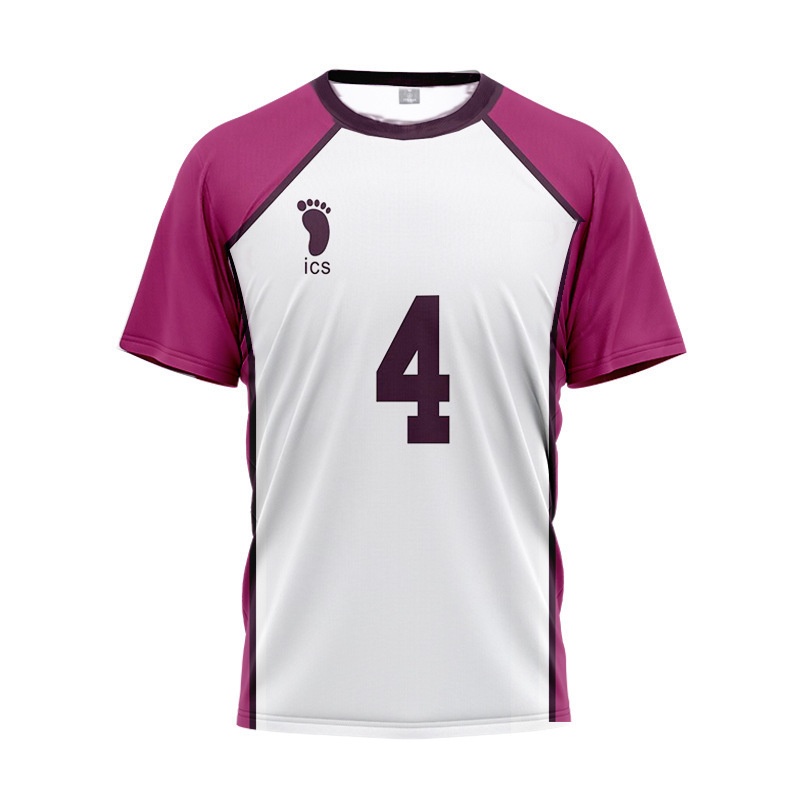 Haikyuu!! Áo Thun Thể Thao Tay Ngắn Hóa Trang Nhân Vật Shiratorizawa Wakatoshi Satori