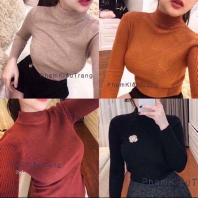 Áo thun tăm nữ cổ 3p mặc mùa xuân cao cấp [Mẫu vải độc quyền] | BigBuy360 - bigbuy360.vn