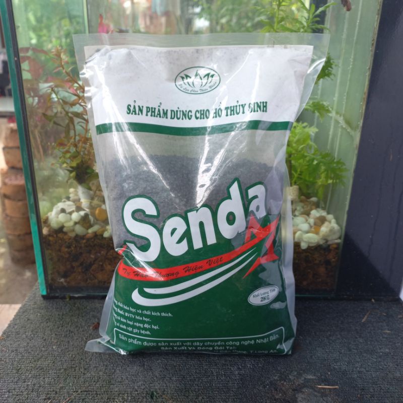 Phân nền Senda cho hồ thủy sinh, thùng xốp 500g PK030