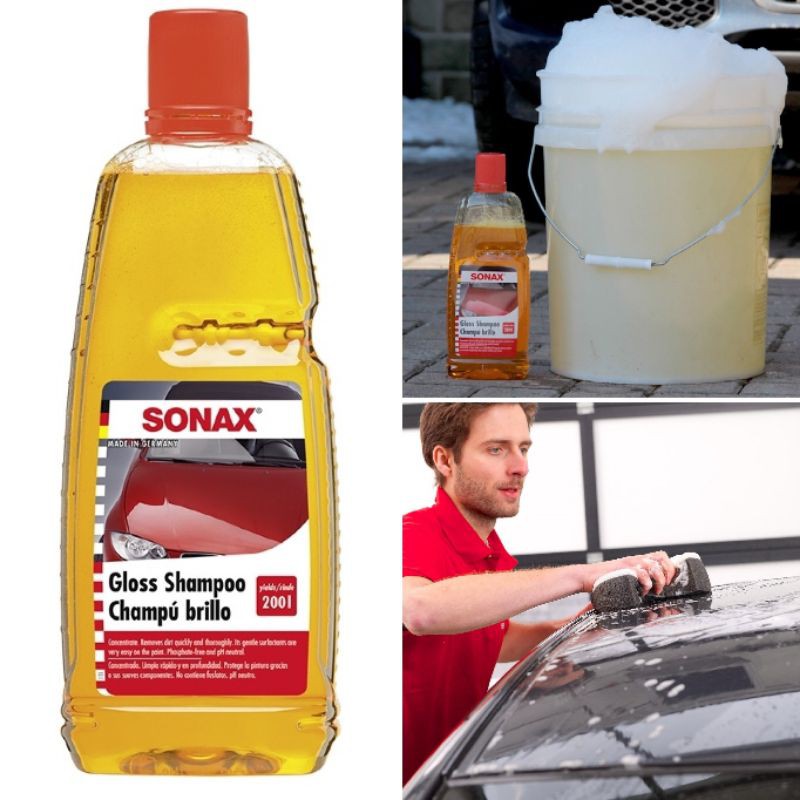 Sonax - Nước rửa xe ô to đậm đặc Sonax Gloss Shampoo 314300 - 1000ML