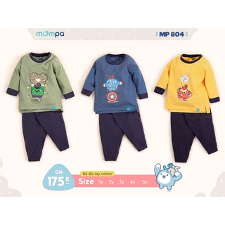 [MOMPA] Bộ dài tay cotton cho bé