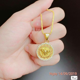 DÂY CHUYỀN MẶT VERSACE BẠC XI VÀNG