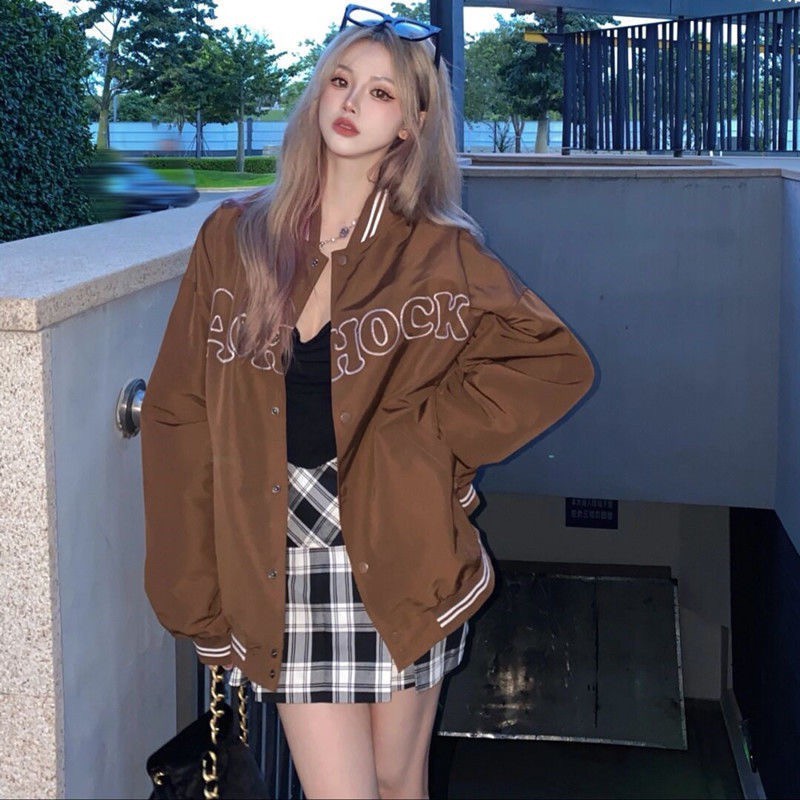 QADCOL Áo khoác bóng chày Hàn Quốc thời trang mới