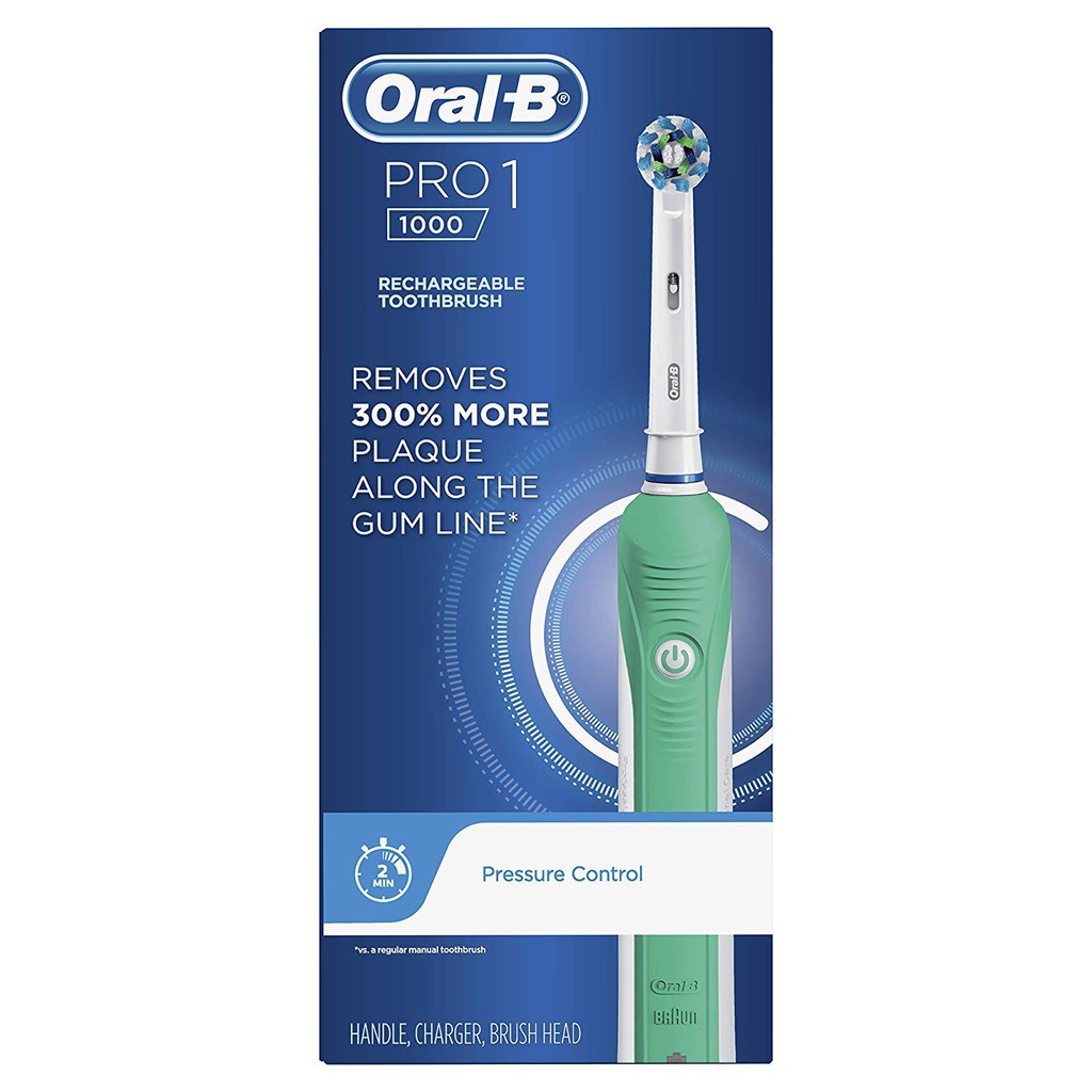 Bàn chải điện Oral-B Pro 1000 Rechargeable Battery Toothbrush [Hàng Đức]