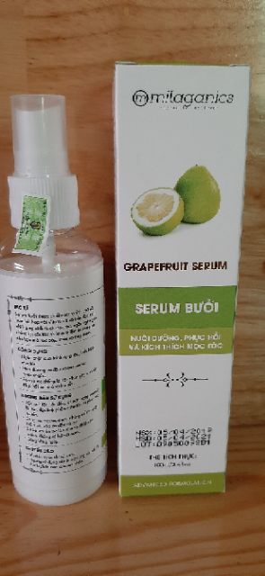 [Mã SKAMLTS079 giảm 15K đơn 0Đ] Serum Bưởi Dưỡng Tóc Milaganics 100ml