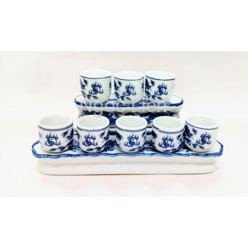Bộ 3 ly, 5 ly cúng bát tràng