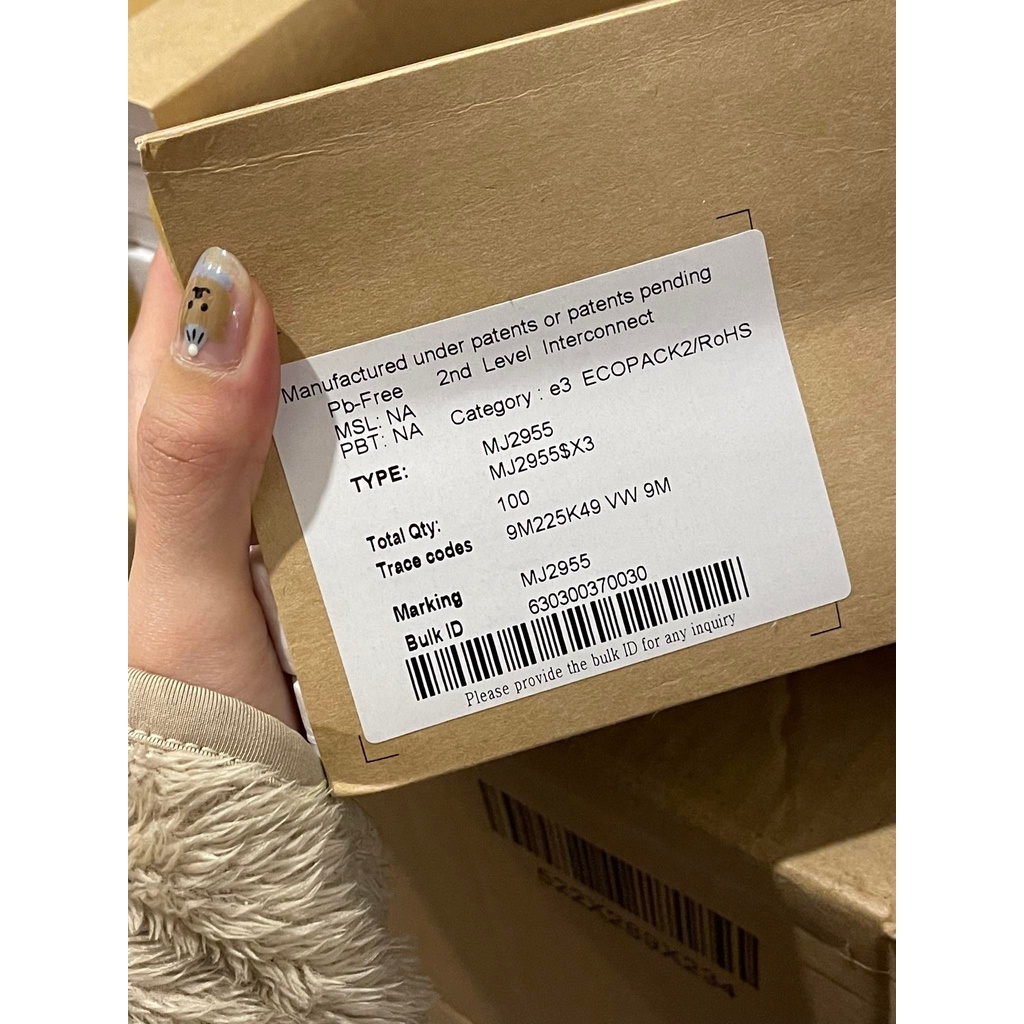 Cặp sò công suất ST 2N3055/ MJ2955 chính hãng mới 100%