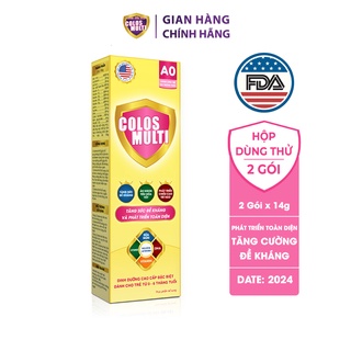 Sữa non Colosmulti A0 hộp 2 gói x 14g hỗ trợ tăng cường sức đề kháng cho