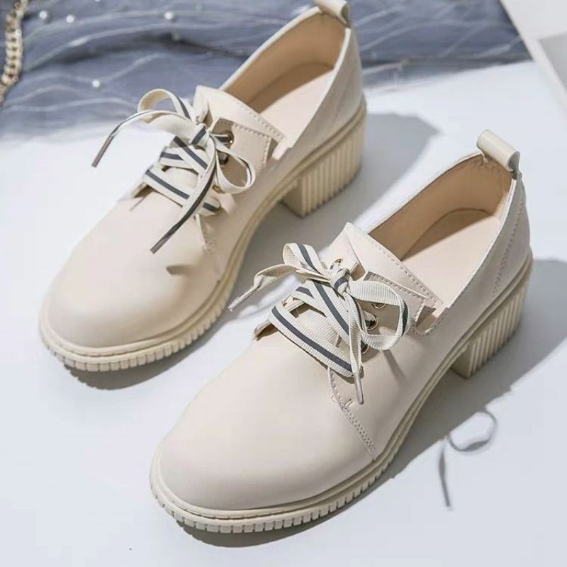 [Sẵn theo phân loại] Giày oxford Quảng Châu đế vuông cùng màu thanh lịch giày oxford búp bê bóng đế bằng | BigBuy360 - bigbuy360.vn
