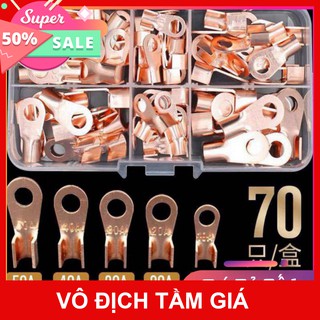 COS tròn bằng đồng bắt dây cáp điện