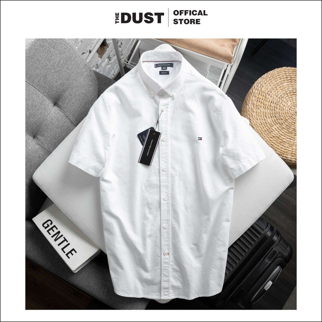 Áo sơ mi nam ngắn tay basic TMY, Áo sơ mi nam công sở - form Slimfit, vải oxford cao cấp