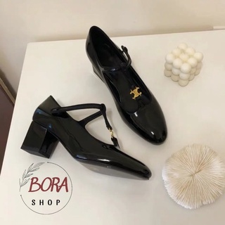 Giày cao gót nữ Hàn Quốc BORA SHOP đế vuông sang chảnh order