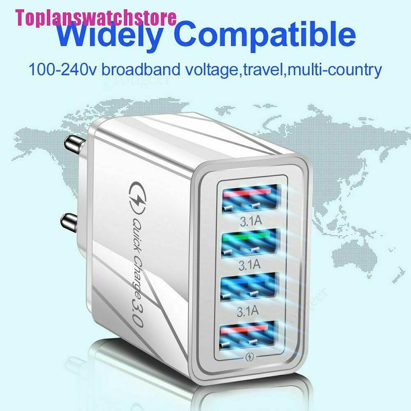 Củ Sạc Nhanh 4 Cổng usb 3.0