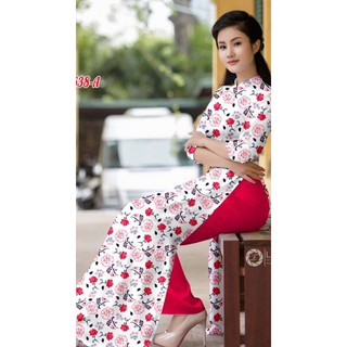 Vải áo dài lụa hoa |  sản phẩm có quay video, lựa chọn nhiều để may áo dài [ Shop khai trương khuyến mãi ]