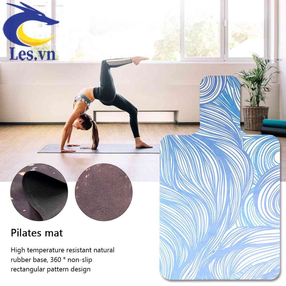Thảm Tập Yoga Bằng Cao Su Thiên Nhiên Chống Trượt Tiện Dụng