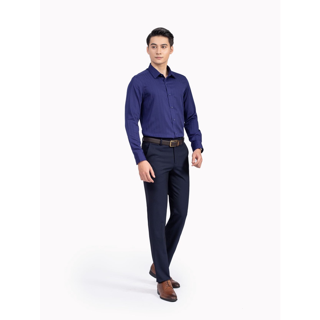 Áo sơ mi ngắn tay ARISTINO phom Slim fit ôm vừa vặn, vải bamboo sợi tre thiên nhiên thoáng mát - ALS31001