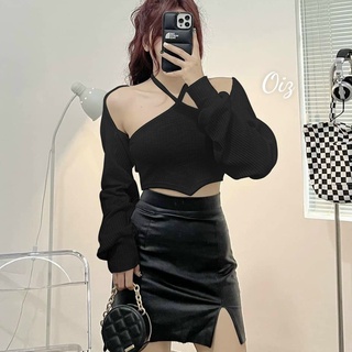 Sét áo yếm nhọn tà croptop trơn kèm áo khoác ngoài cực xinh , chất thun gân mềm mịn