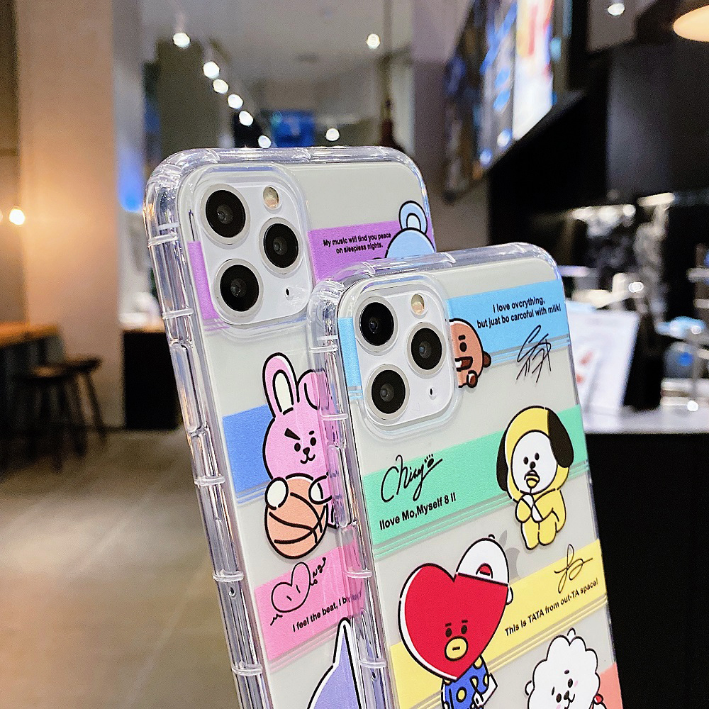 Ốp bt21 iphone 11 11pro XR XS Max i7/8 6s plus SE 2020 Ốp trong bts