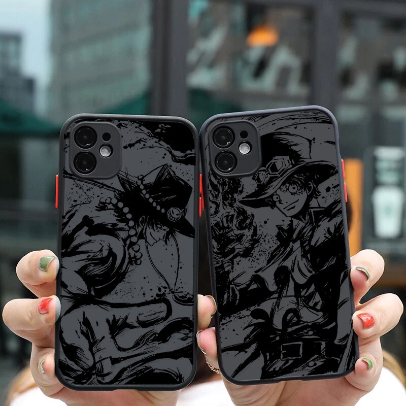 Ốp Điện Thoại Nhựa Cứng In Hình Anime One Piece Cho iPhone 11 12 13 Pro Max iPhone X XS 7 8 Plus