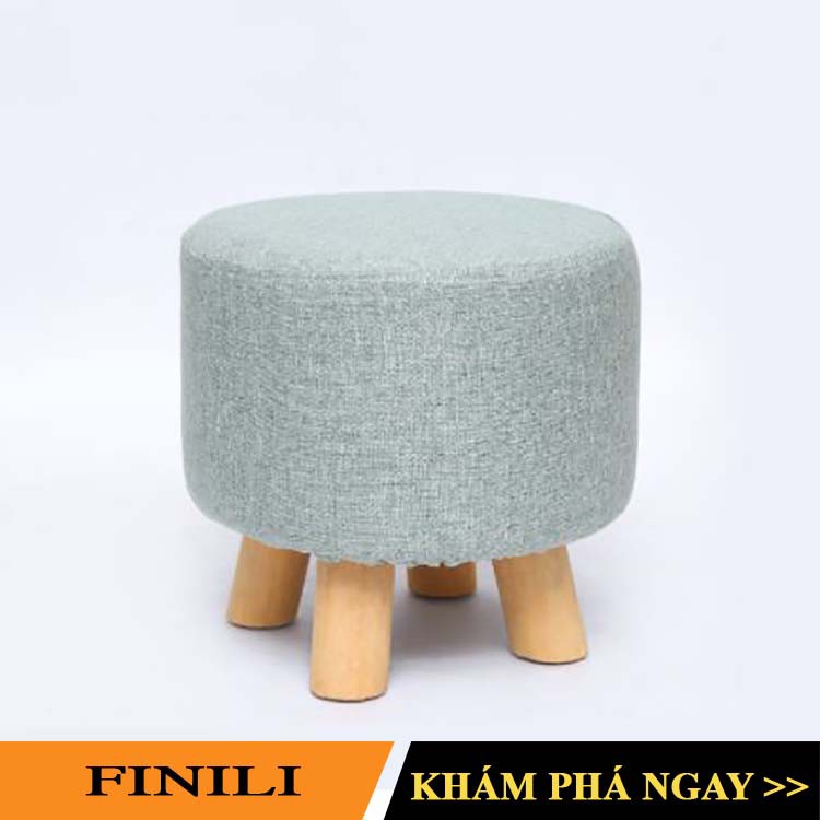 💖 Ghế đôn, ghế sofa, ghế cafe hiện đại nhiều màu sắc chân gỗ sồi tự nhiên FNL-28