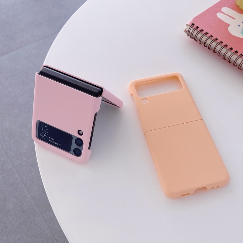 Ốp Điện Thoại Chống Rơi Màu Macaron Cho Samsung Galaxy Z Flip 3
