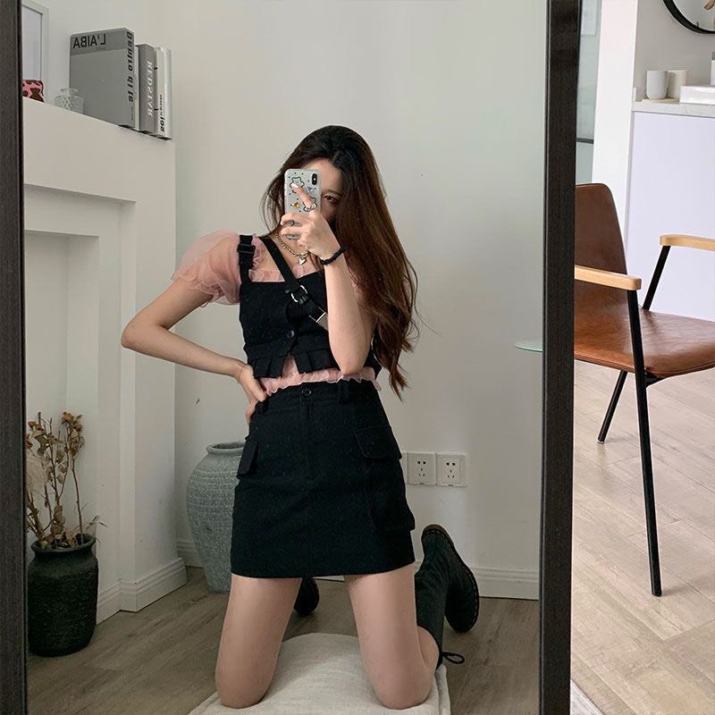 Chân Váy Nhung Tăm 2 Túi Sườn Hàng Quảng Châu | Smide Clothing