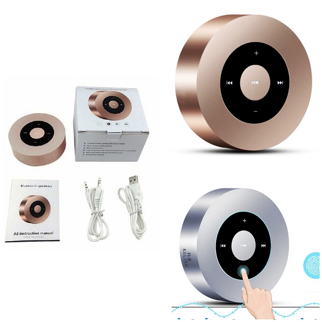 Loa bluetooth Kelling A8 cảm ứng vỏ kim loại,âm thanh chất lượng