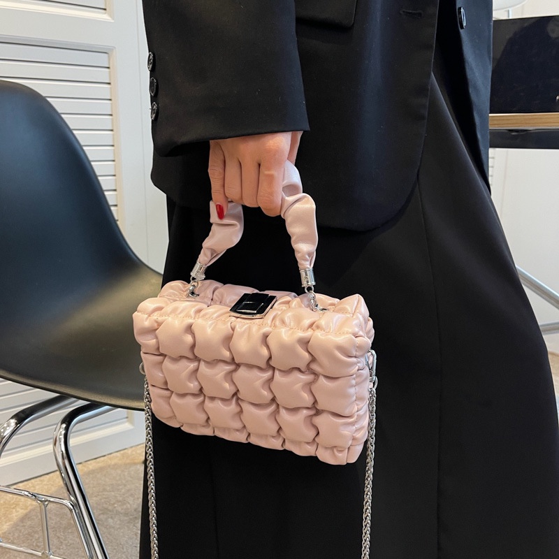 Túi Đeo Chéo Họa Tiết Kẻ Sọc Đơn Giản Thời Trang Dễ Phối Đồ Cho Nữ