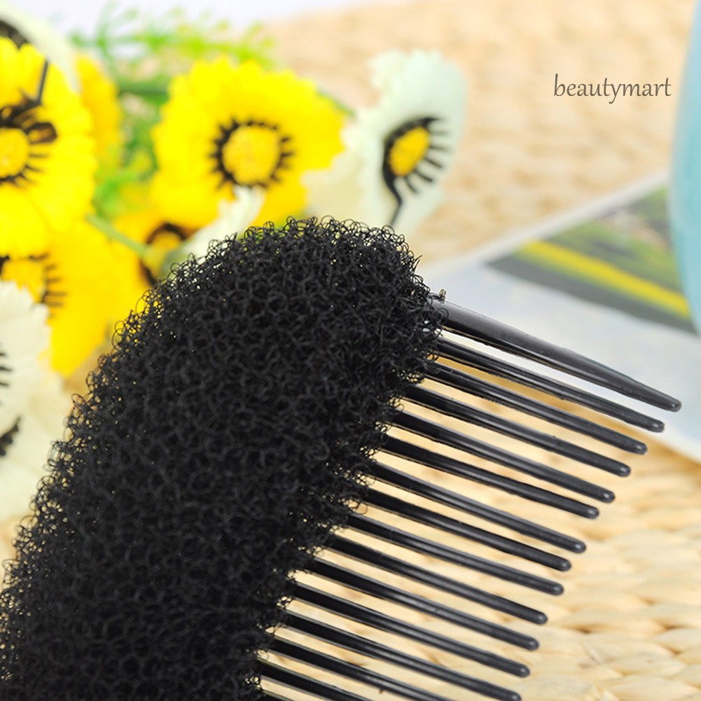 [Hàng mới về] Lược đệm tóc bồng bềnh tạo kiểu tóc búi DIY bằng xốp