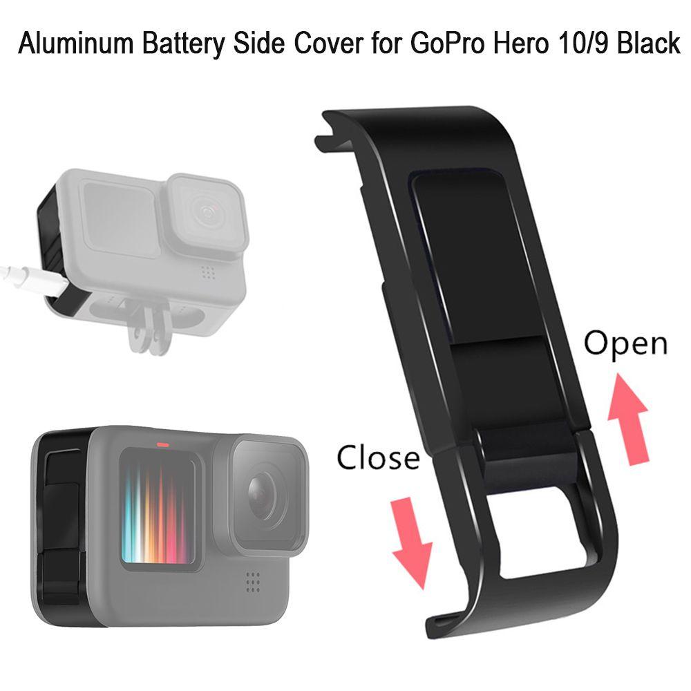 Nắp Bảo Vệ Pin Máy Ảnh Hành Trình GoPro Hero 10 9 Màu Đen Có Nắp Trượt