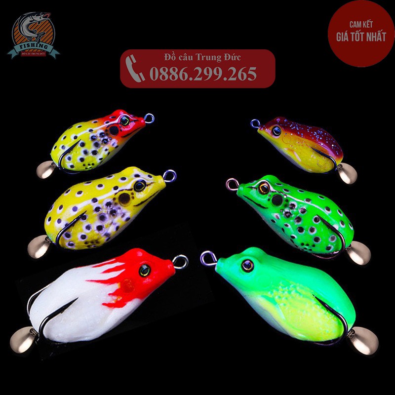 Mồi giả câu lure cá lóc, Nhái hơi Thunder Frog siêu nhậy giá rẻ