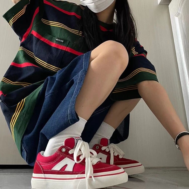 Giày Thể Thao Vải Canvas Siêu Nhẹ Thoáng Khí Kiểu Retro Thời Trang Mùa Hè Cho Nữ