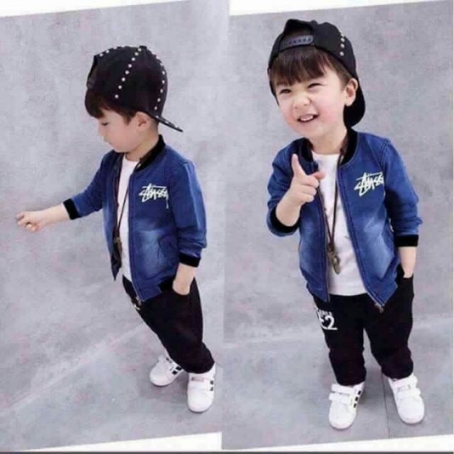 Áo khoác bò Rockbo cho bé trai bé gái