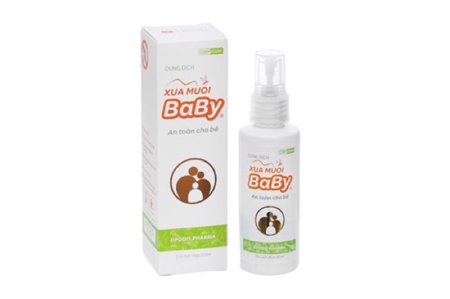 Dung Dịch Xua muỗi BABY dành cho bé (bảo vệ da bé) VÀ PNCT - chai 60mL