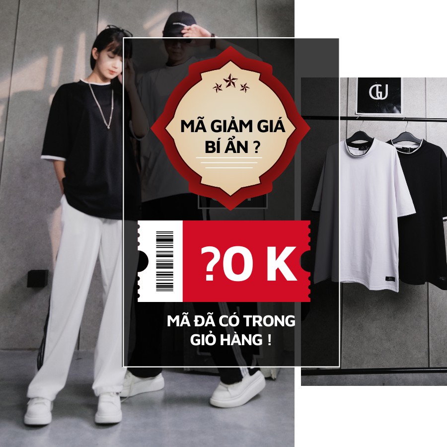 Áo Thun Layer Tay Lỡ Nam Nữ Form Dáng Rộng 2 Màu Trắng Đen Basic GUF | BigBuy360 - bigbuy360.vn