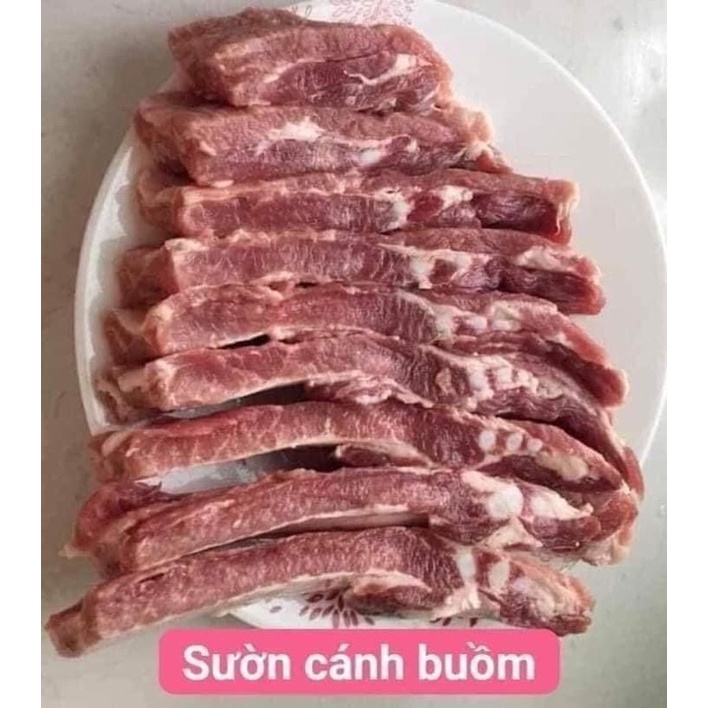 (DTFood-CHUYÊN SỈ) SƯỜN HEO CANADA (CẮT MIẾNG)  TUYỂN CHỌN RA KHAY 1KG SIÊU NGON