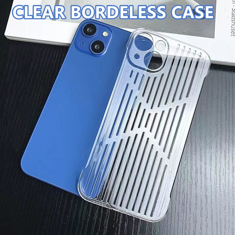 Ốp Điện Thoại Acrylic Cứng Trong Suốt Siêu Mỏng Tản Nhiệt Cho iPhone 13 12 11 Pro MAX XS MAX XR X 7 8 Plus